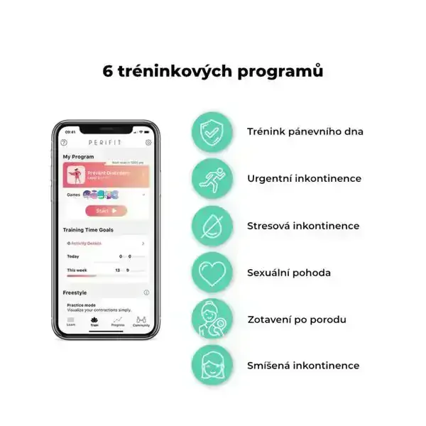 Perifit Kegel posilovač pánevního dna - růžový