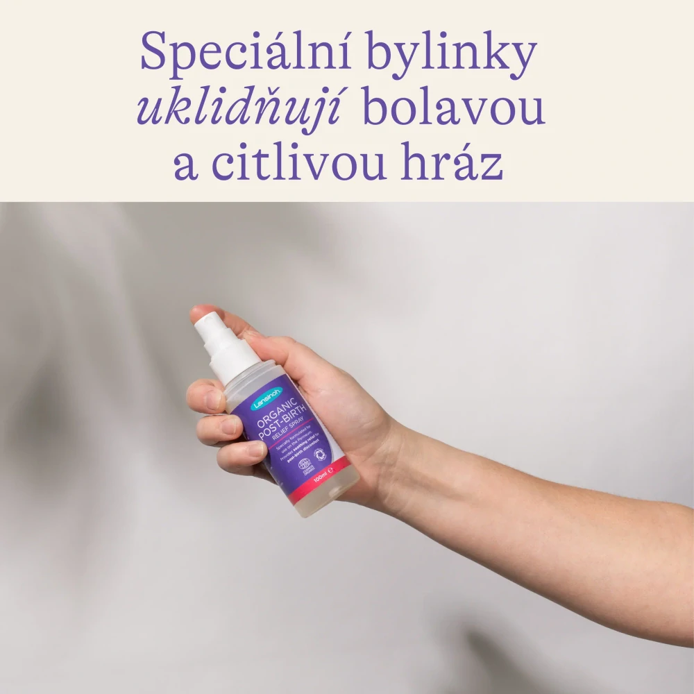 Lansinoh Organický uklidňující sprej na hráz po porodu